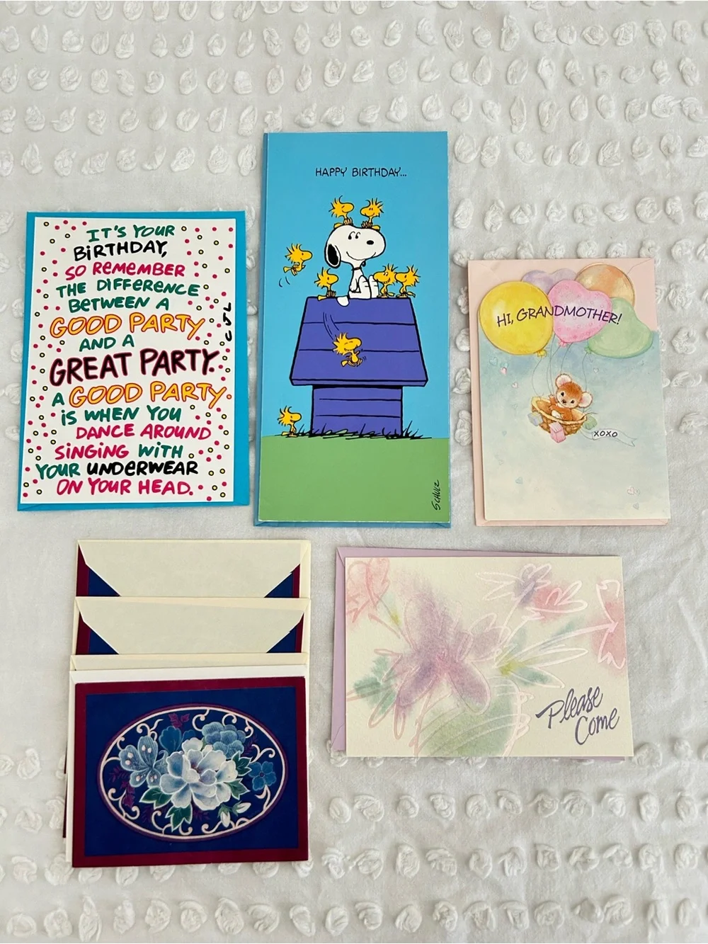 LOT of 25 Brand New Random Greeting Cards w/Envelopes Birthday, Anniversary Etc.